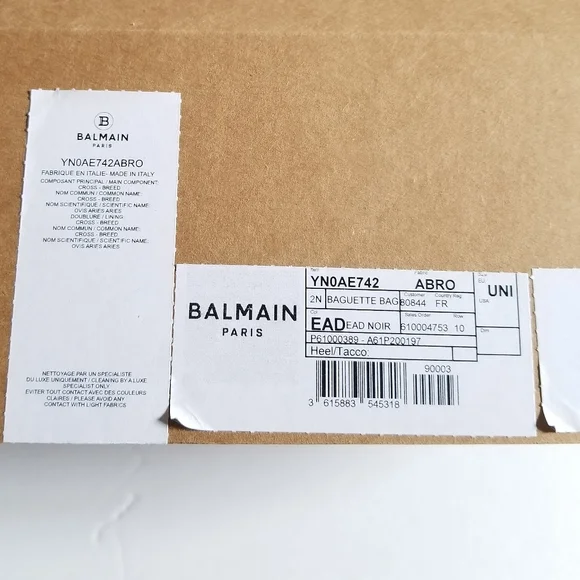 Balmain B-Buzz 19 Embellished Leather Crossbody Bag Black - Picture 15 of 15